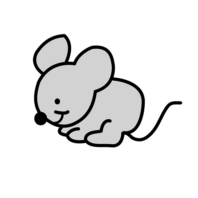 Petite souris seule - Crèche Catiminis